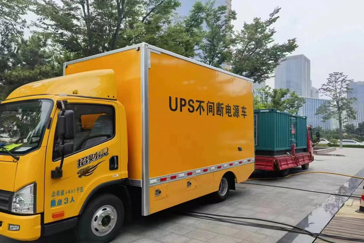 西青发电机租赁施工现场