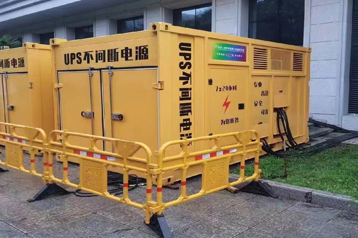 西青发电机租赁施工现场